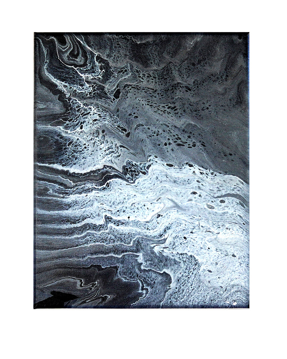 icy wave crashing