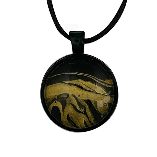 Necklaces - Elegant Abstracts - Black and Gold – 1