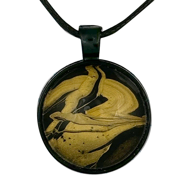 Necklaces - Elegant Abstracts - Black and Gold – 1