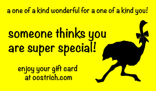 a one of a kind gift card!